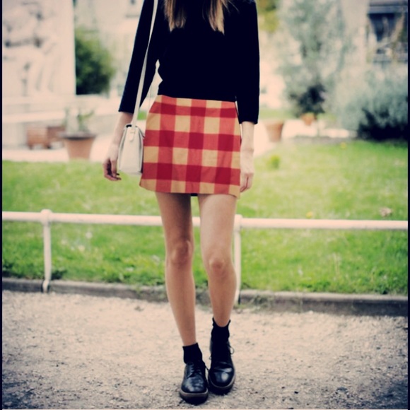 NWT J. Crew buffalo plaid checkered mini skirt 3 - Picture 4 of 8